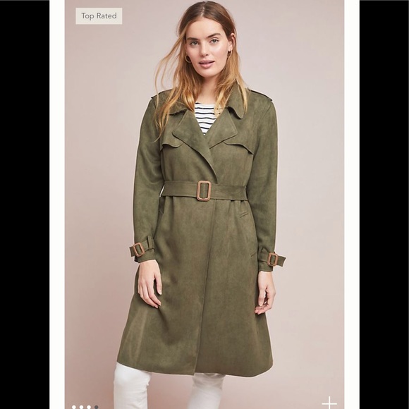 Anthologies Harley Faux Suede Trench Sz:S or XS - Picture 5 of 6